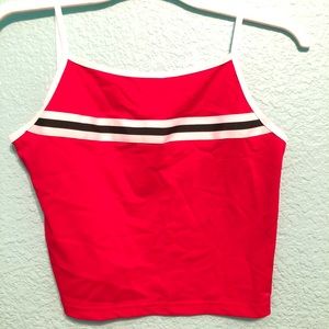 Red White and Black Sporty Tank